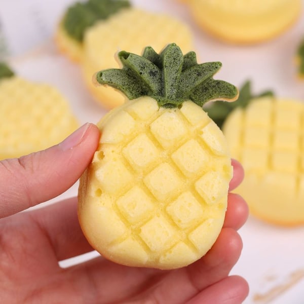 8 hulrums ananasform, silikone ananas isbakke, chokolade slik, kridt, keto fedtbomber, kagedekoration
