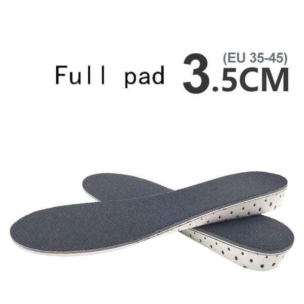 Unisex innersula Heel Lift Insert Shoe Pad Height Öka kudde som bilden 3,3cm