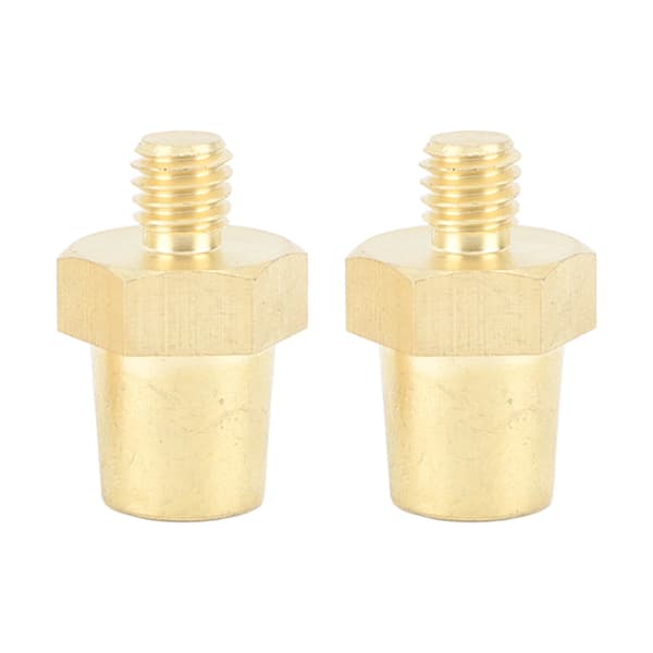 A Pair of Brass Battery Side Terminal Conversion Charging Posts Fit for 9.2mm Positive and Negative Battery Cable Terminals