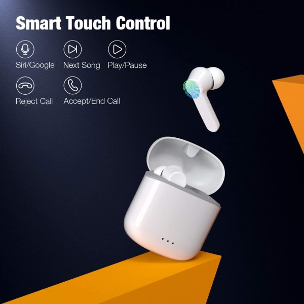 Trådløse hørelurar, Bluetooth 5.0-hørlurar Hi-Fi stereohørler