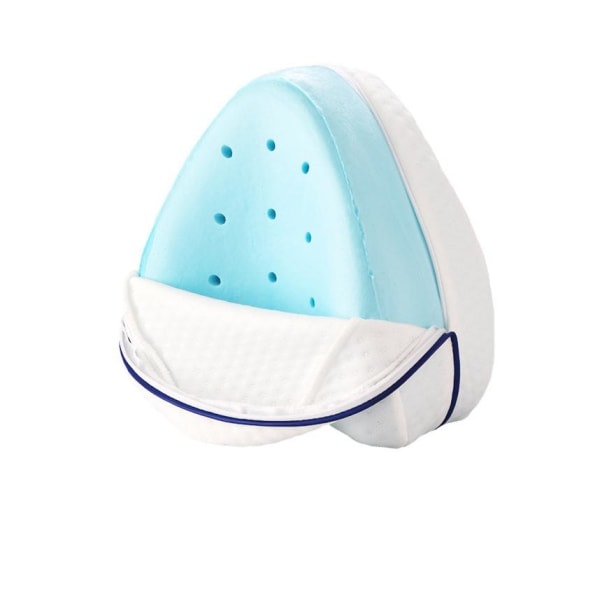 Ortopedisk ergonomisk benkudde i memory foam Knäkudde Blå