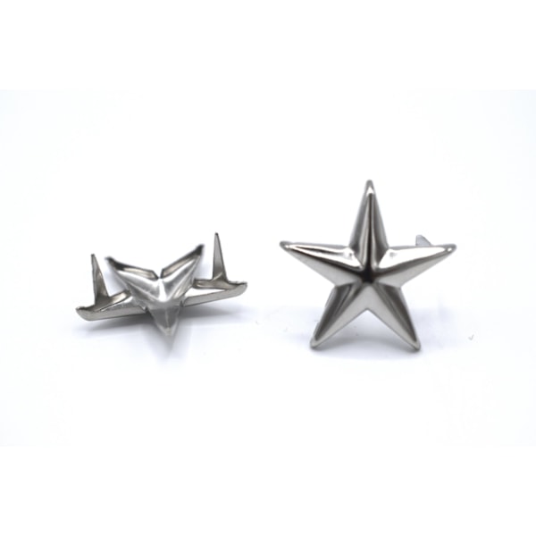 Løse nitter stjerner 100 stk Silver Silver
