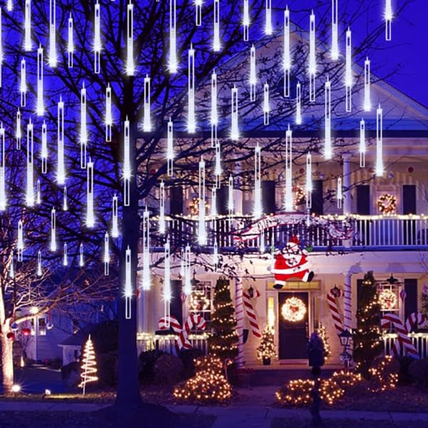 Julbelysning utendørs träd snøfall LED fallende istappar