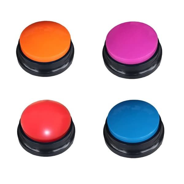 30 Second Recordable Talking Button, Interactive Pet Trainer & Office Prankster, Easy-to-Use Voice Recording Button for Endless Fun