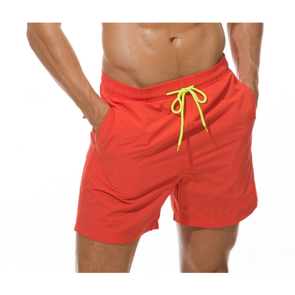 Wekity badbyxor för män Quick Dry strandshorts med blixtlåsfickor och mesh (YKC03) zdq