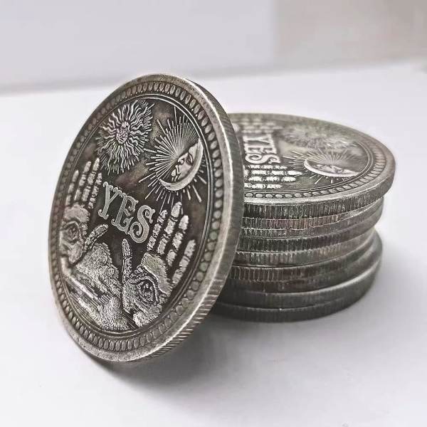 10-pack Ja Nej Utmaning Mynt Beslutsfattare Mynt Vänlighet Mynt Samlare Medaljong Souvenir Spådom Vänd Mynt Lyckliga Metall Mynt