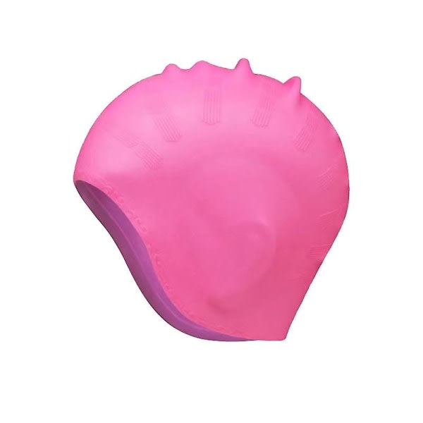 Cap i silikon för vuxna unisex vattentät cap cap Rosa (öronkåpor hatt) ingen