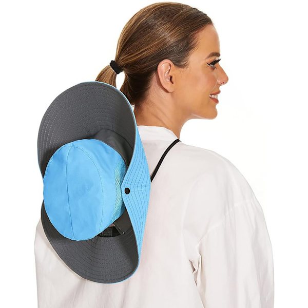 Solhatt herr dam UV-skydd 1 sommarmössa fiskehatt fiskehatt boonie fiskehatt blue