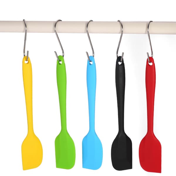Silikonspatel Varmebestandig Matkvalitet Non-stick Skrape for Matlaging og Baking Gul 195 mm Gul
