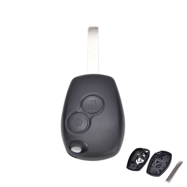2-knapps Fob Shell Case Blad f?r Renault Modus Clio