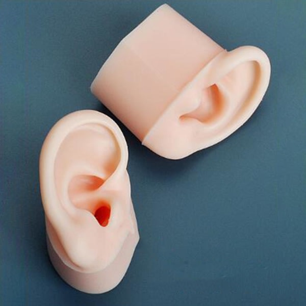 Mjuk silikonöra modell Fake Ear inlärningsverktøy Delikat Texture Left