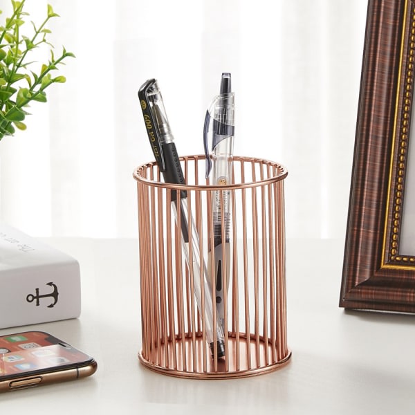 Nordisk roséguld kontorsmaterial multifunktionell pennhållare C C