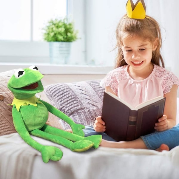 Kermit the Frog Puppet, Mupparna Show, mjuk handdocka i plysch, presentidéer för pojkar och flickor - 24 tum CDQ