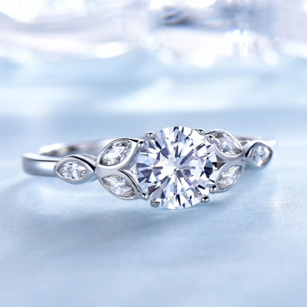 Kubisk zirkonia ringar för kvinnor 925 sterling silver