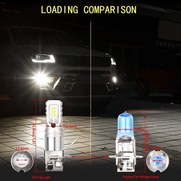 H3 LED Dimlampe Maks 80W Høy Effekt CSP Chips Ekstremt Sterk
