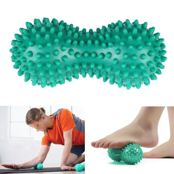 Spikig boll jordnötsmuskelmassage rulle yogastav kropp multifärg Multicolor