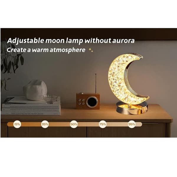 Kristall Måne Nattlampe Touchlampe 372_tfrf 372