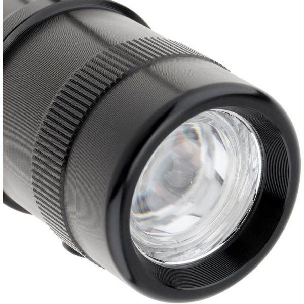 10 väriä 1:ssä Monivärinen alumiiniseos LED-taskulamppu päivittäiseen valaistukseen Retkeily Vaellus Metsästys Kalastus Musta