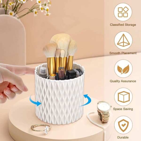 Cosmetic Storage Box - Rotating Pen Holder - 12*12*12CM - Bathroom Storage Box