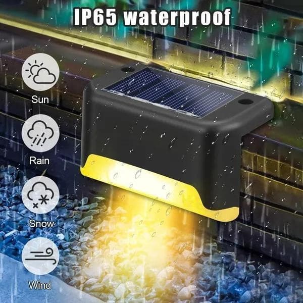 16 Solcellsdäcklampor, Vattentäta LED Solarlampor för Uteplats, Utomhus