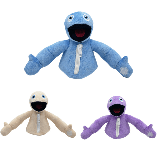Yeeps: Hide and Seek Plush Toys - Cute Interactive Toys to Stimulate Imagination blue