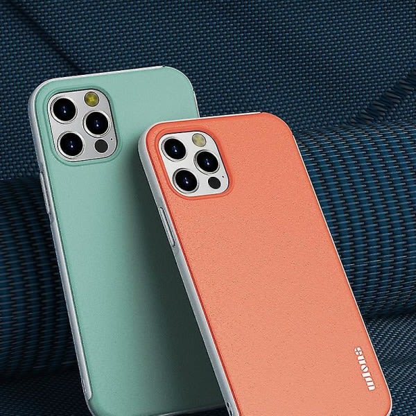 För Iphone 12 Pro Max Guardian Macaron Silikon Hudvänligt Anti-dropp phone case (orange)( Färg Grön) null ingen