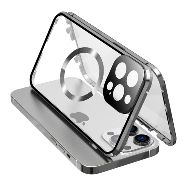 CDQ Dubbelsidigt spänne HD-telefonfodral med linsskydd för iPhoneCDQ