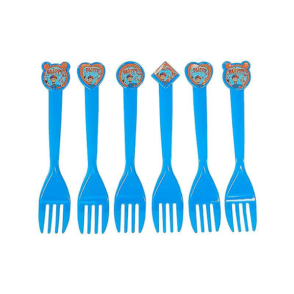 Palapeli Blippi Teema Syntymäpäiväjuhlat Valikoima Englannin Opettaja Juhlatarvikkeet Lasten Lelut Lasten Koristeet Servi 10pcs Fork