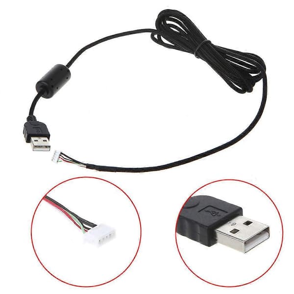 Erstatningskabel Slidstærk PVC USB-musekabel Muslinjer til G5 G500 Mus_tfrf