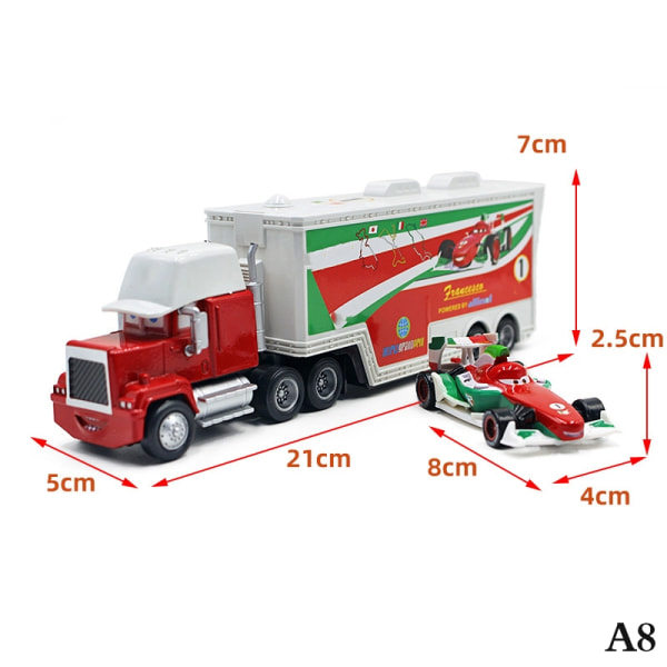 Disney Pixar Cars 3 Blixten McQueen Lastbil - Perfet A8 A8