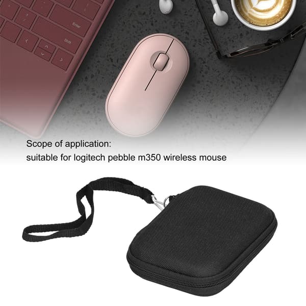 Storage Bag Shockproof Waterproof Durable EVA Protective Case for Logitech Pebble M350 Wireless Mouse
