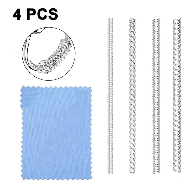 Ringstorleksjustering för lösa ringar - 4-pack, smyckesstorlek, dorn för tillverkning av smyckesskydd