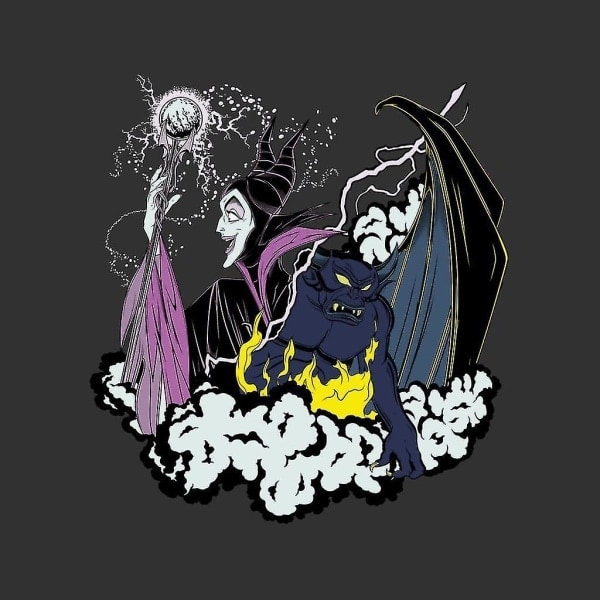 Disney Maleficent vs Chernabog hættetrøje til mænd