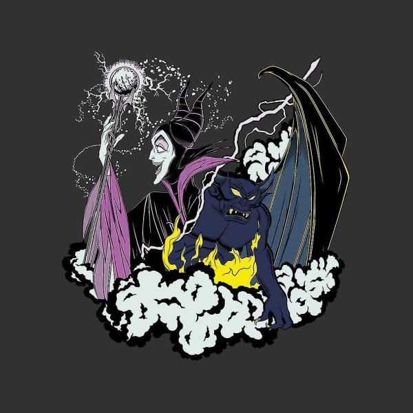 Disney Maleficent vs Chernabog hettegenser for menn