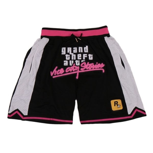 2023 nya basketshorts för utomhussport strandshorts svart L zdq