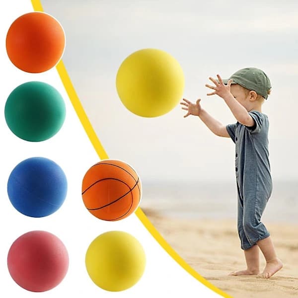 Latest Silent Basketball Indoor Training Foam Ball Untreated High Density Blue No.5 Blue no.5