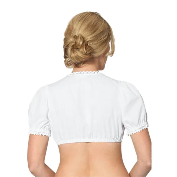 Dam Oktoberfest Elegant Dirndl Blus Svart Dirndl Blus Spetsblus.XL.Pärlvit_tfrf