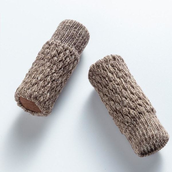 Skridsikre sokker til møbelfødder gulvbeskyttelse bord stol stoleben b 16 stk/Brun2 8cm 16st/Beige 8cm