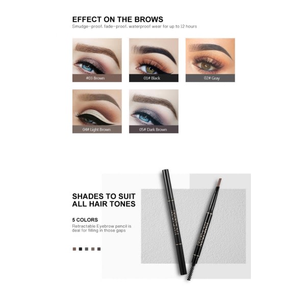 Kulmakarva Kynä Sculpt Eyebrow, musta
