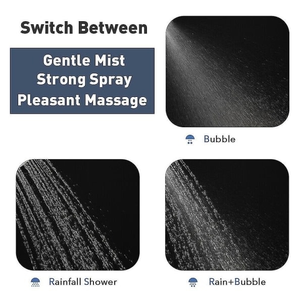 Färgglada universal handhållna duschhuvud Spray Bath Glow Högtrycksjusterbar temperatur Badrum