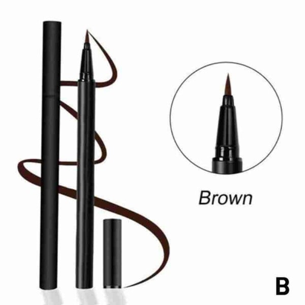 Adhesive 2 i 1 Eyeliner Lashes Pen Ingen Lim Magnetisk Vanntett rød One-size