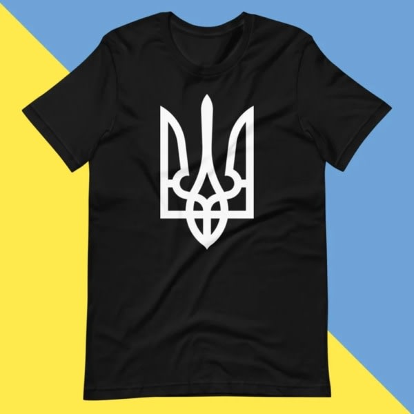 Stå med Ukraine V-hals T-shirt Stop War Support Ukrainians Tee zdq