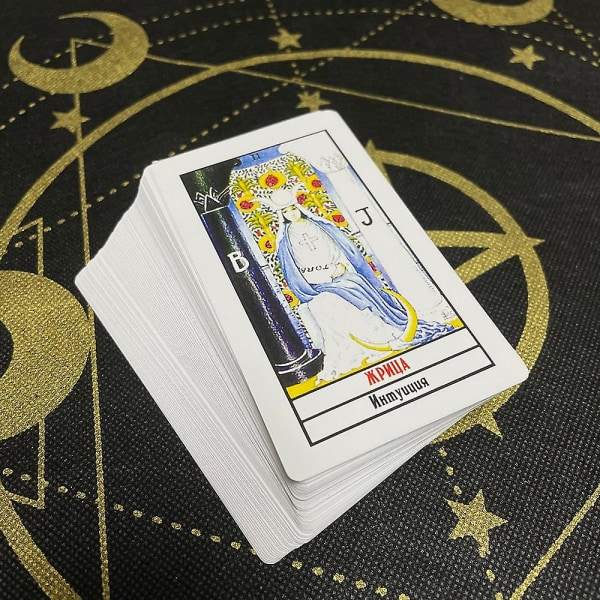 Tarotkort tarotbog på russisk sprog for begyndere brætspil spådomskort værktøj astrologi hekseri zdq