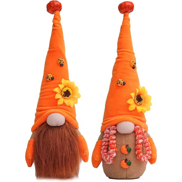 CDQ 2 st Harvest Thanksgiving Gnome Plys, Mr & Mrs Fall Gnome Elf