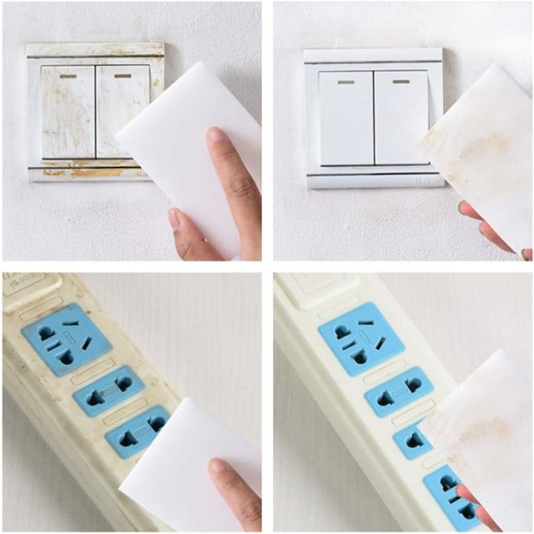 10-pack extra tjocka och långvariga melaminrengöringssvampar i bulk - Multi Surface Power Scrubber Skumrengöringsdynor