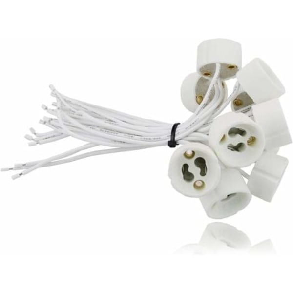 GU10-uttag för LED och halogen, 20 delar [Energiklass A]
