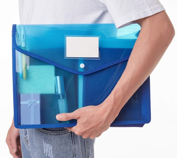 Expandable Archive Bag with Snap Buttons - Snap Closure Seals Tightly and is Moisture-Resistant - Suitable for Arch...