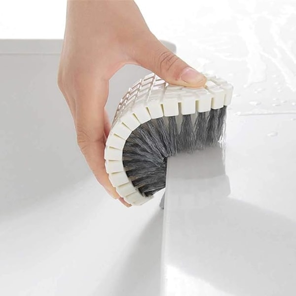 2-pack Sänkrengöringsborste Böjbar Borste Skrubbborste Perfekt för Badkar, Sänka, Kakelväggar, Bänkskivor och Golv