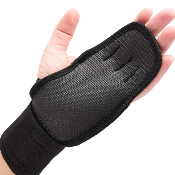 CDQ Sporthandskar fingerløse håndskar antisladd for sport, fitness 1 Svart MCDQ