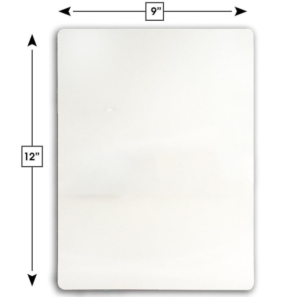 Torrraderingsbräda 9 x 12 tum stor 2-pack dubbelsidig skrivtavla - White Board Set Perfekt för lärare, elever, barn, klassrum och skolsugar zdq